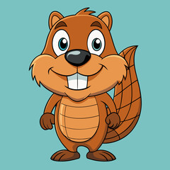 beaver vector © UtsoMondal