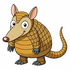 armadillo vector art