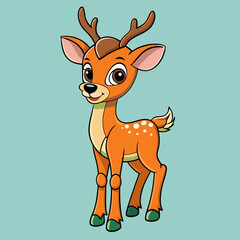 deer cartoon vector