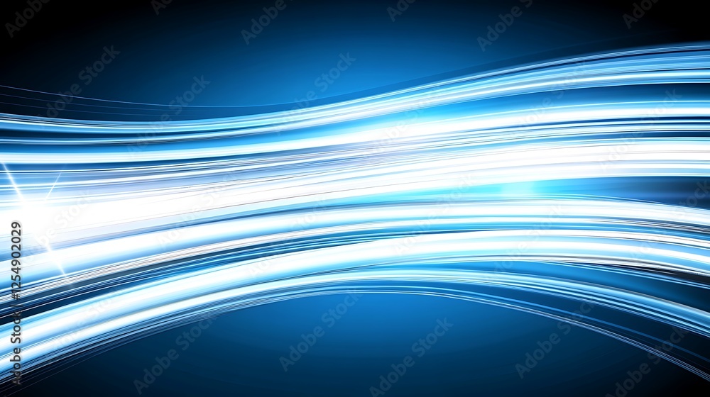 Poster abstract light streams blue background design motion graphics dynamic modern artistic presentation