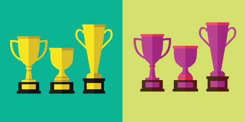 a simple Trophy set for design element