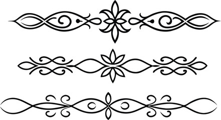 Fototapeta premium vector set of decorative elements