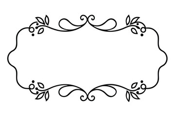 decorative frame with floral ornament