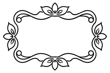 frame with floral ornament