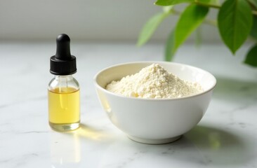 Serene Morning Skincare Routine Setup