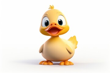 Cartoon animal duck bird.