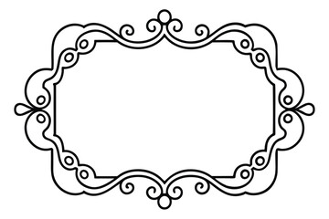 frame with floral ornament