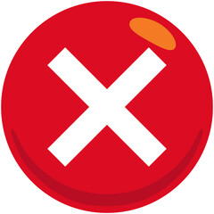 Obraz premium Cross Mark icon 