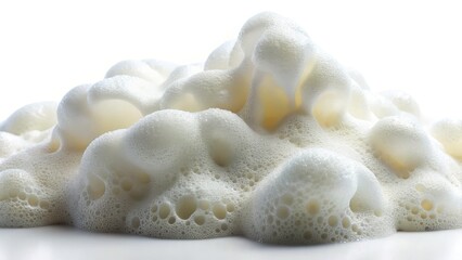 Soft Foam Texture, White Background, Abstract Foam, Closeup Foam, Fluffy Foam Photography, Luxurious Foam Image,  Magnificent Foam,  Creamy Foam, Airy Foam,  Soft Foam Background