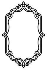decorative frame with floral ornament