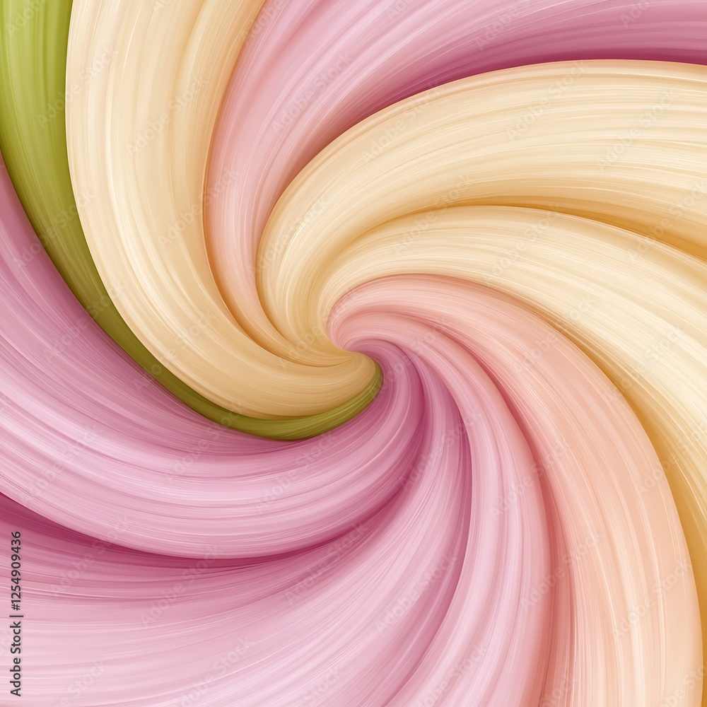 Poster candy swirl abstract pastel color blend artistic design with gentle lines and fluid motion texture