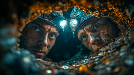 Explorers uncover hidden treasure in an underground mine during an adventurous expedition