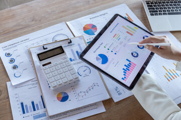 Fototapeta premium professional occupation, adults only, finance and economy, only women, 2025, advice, analysis, assistance, australia, budget, campus, children, contemplation, customer, desk, diagram, discussion, expe