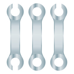 Repair Tool Wrench Vector. Wrench Icon Hardware. Wrench Element Construction Tools.