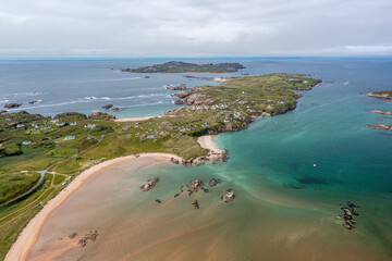 Aerial View of Cruit Island, County Donegal, Ireland  © agaglowala