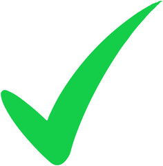 Isolated tick icon