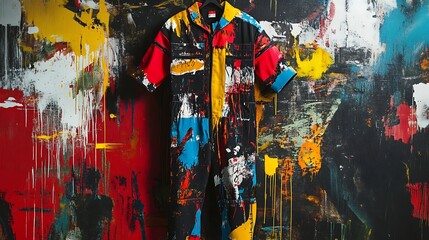 Modern Jumpsuit Clothing Design with Street Art Elements