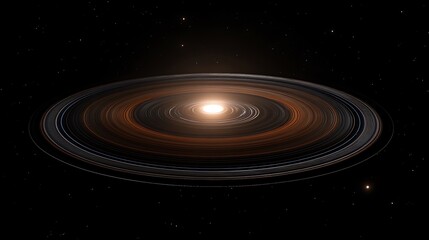 Fototapeta premium Circumstellar Disk of Dust and Gas Around a Young Star with Planets Forming in the Distant Cosmos