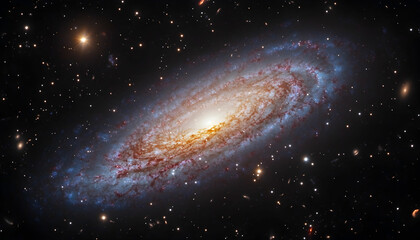 Fototapeta premium Realistic galaxy background
