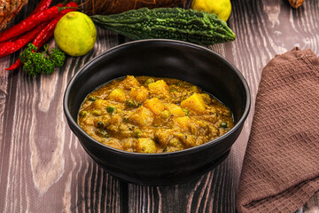 Aloo masala with green peas