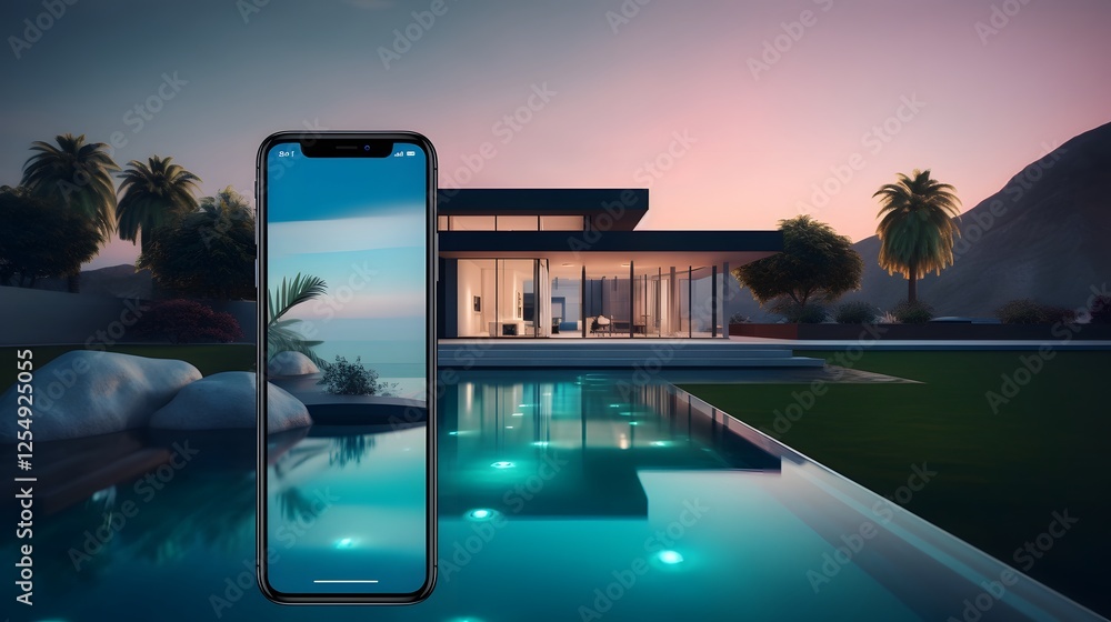 Poster sleek and intuitive smartphone application for seamless property booking and reservation designed wi