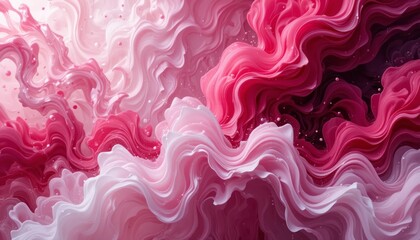 Fototapeta premium Abstract paint background with pink forming a modern pattern