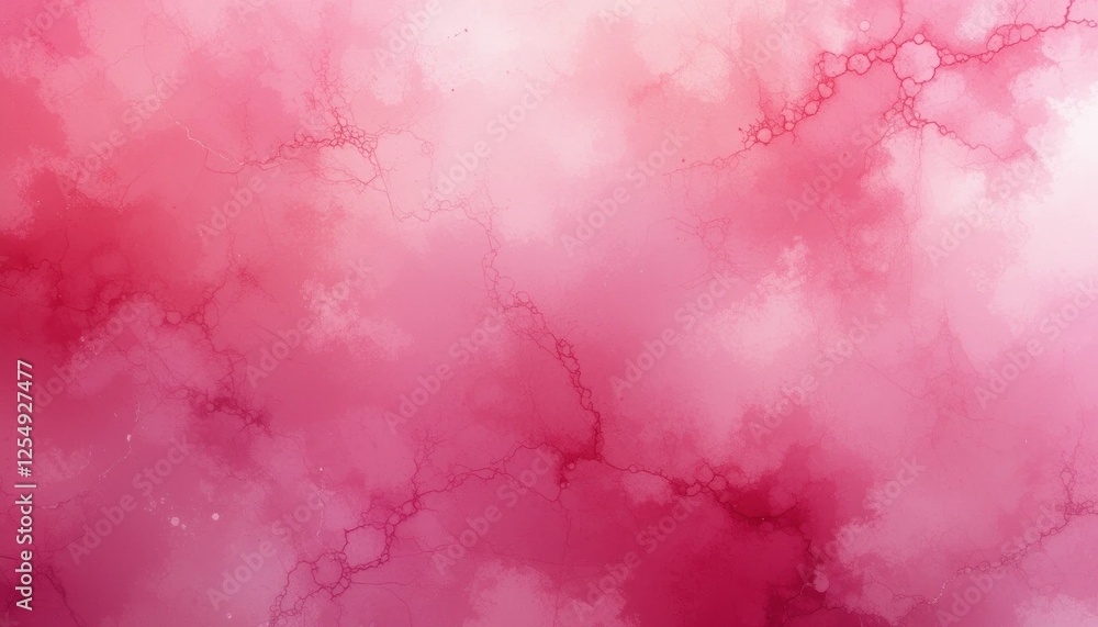 Poster abstract pink background with flowing paint and soft wave patterns