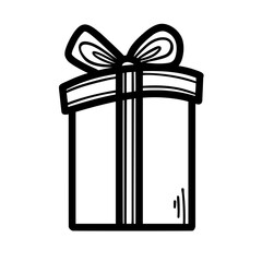 Gift Box Outline
