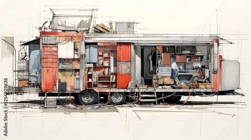 Poster innovative modular and portable container units designed to provide efficient durable and eco friend