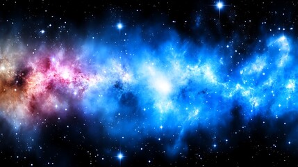 Obraz premium Cosmic Radiance A Journey Through the Infinite Universe and Celestial Glow Unveiling Nebula Wonders