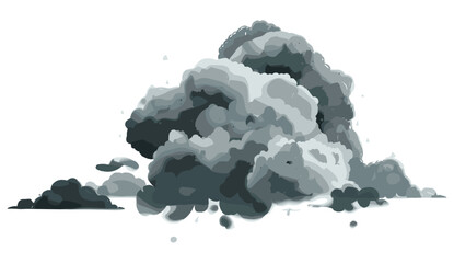 Dark cloud rainy weather vector, storm clouds, cutout design, transparent backgrounds, moody sky, heavy rain, thunderstorm, precipitation, misty haze, overcast atmosphere,