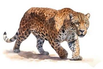 Naklejka premium Wildlife leopard animal mammal.