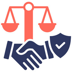 Ethical Business glyph color icon