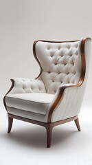 Luxury armchair on a white background