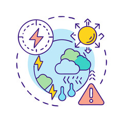 climate change icon, climate change vector illustration-simple illustration of climate change, perfect for climate change logos and icons