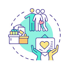 community service icon, community service vector illustration-simple illustration of community service, perfect for community service logos and icons
