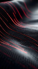 Obraz premium A close-up of the woven carbon fiber fabric 