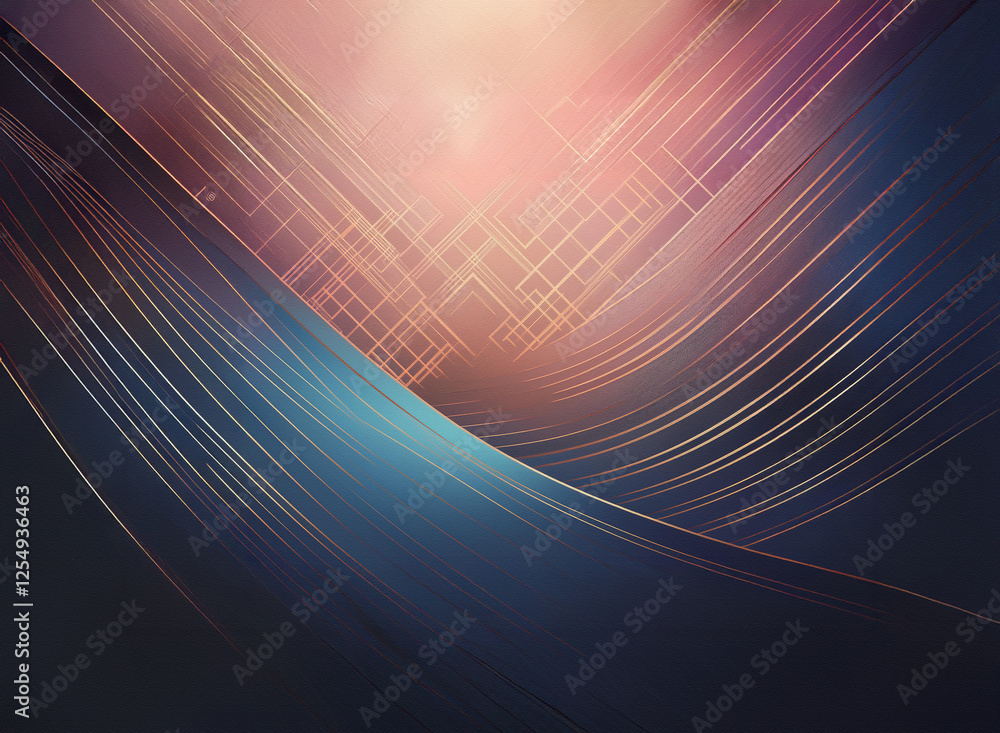 Aufkleber abstract background with flowing lines and soft gradient colors creating a smooth and elegant backdr
