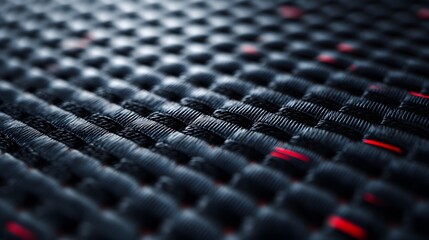 Fototapeta premium A close-up of the woven carbon fiber fabric 