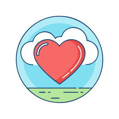 heart icon, heart vector illustration-simple illustration of heart, perfect for heart logos and icons