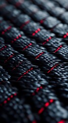 Fototapeta premium A close-up of the woven carbon fiber fabric 