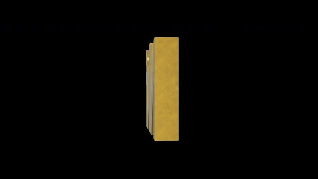 Eritrean nakfa currency symbol, golden money sign. Presentations on Business, Financial, and Marketing Concepts. 3D rendering.
