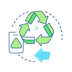 recycling icon, recycling vector illustration-simple illustration of recycling, perfect for recycling logos and icons