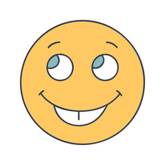 smiley face icon, smiley face vector illustration-simple illustration of smiley face, perfect for smiley face logos and icons