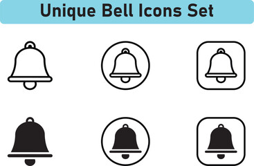 Notification bell icon. Incoming inbox message. Ringing bells. Alarm symbol and smartphone application alert. Social media element - stock vector.
