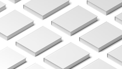 Book mockup. Blank. Hardcover. 3d illustration.