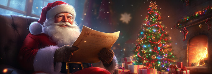 santa claus in the night club