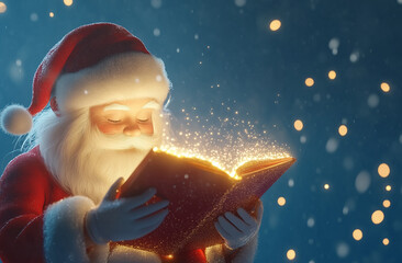 santa claus in the night