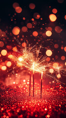 red christmas lights