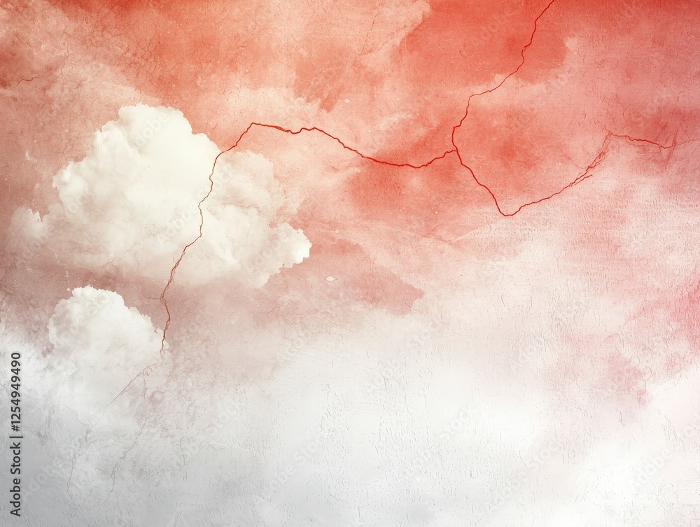 Poster soft red and white abstract background with subtle cloud patterns and textured color gradients for a